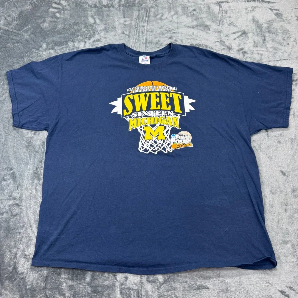 Michigan Wolverines 2013 Sweet Sixteen Shirt Mens 3XL Navy Blue NCAA Basketball - Picture 4 of 5